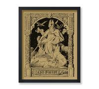 Poster Master Vintage Mythological Poster - Retro Supernatural Print - 8x10 UNFRAMED Wall Art - Gift for Artist, Friend - Odin, Old Norse God, Paganism, Royalty, Viking - Wall Decor for Home, Office