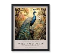 Poster Master William Morris Poster - Peacock Print - Forest Art - Botanical Art - Flower Art - Exhibition Art - Animal Art - Floral Art - Aesthetic Office or Bedroom Decor - 8x10 UNFRAMED Wall Art