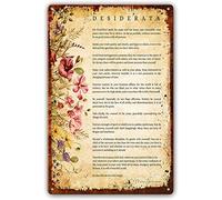 Poster Metal Tin Sign by Ehrmann Quotes Wall Art Poem Poster Pictures for Bathrooms Artwork for Bedroom Painting Decor Modern Decorations for Home Kitchen 6x8 Inch