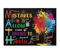 poster Middle School Math Wall Art, Motivational Posters for Problem Solving & Perseverance, Growth Mindset Classroom Decor, Laminated High School (Unframed,16x24inch(40x60cm))