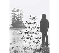 Poster mit Zitat "Path Different Motivation", groß, 45,7 x 61 cm
