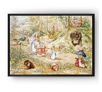 Poster of a Beatrix Potter Print, Peter Rabbit, Beatrix Potter Art, Childrens Art, Nursery Art, Kids Room Decor(3) (A3 11.7x 16.5 in)