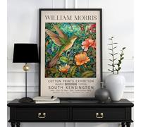 Poster of a William Morris Print Bird, William Morris Exhibition Print Bird, William Morris Poster, Vintage Wall Art, Textiles Art, Bird Print (6) (A4 8.27 x 11.69 inch)