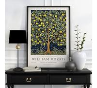 Poster of a William Morris Tree of Life Print, William Morris Exhibition Print, William Morris Poster, Vintage Wall Art, Textiles Art, Tree Poster (8) (A2 23.38 x 16.53 in)
