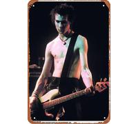 Poster Sid Vicious - Atlanta 1978 Music Styles music poster Retro Metal Tin Sign Vintage Art Sign for Home Coffee Music Wall Decor 8x12 Inch
