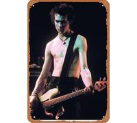 Poster Sid Vicious - Atlanta 1978 Music Styles music poster Retro Metal Tin Sign Vintage Art Sign for Home Coffee Music Wall Decor 8x12 Inch