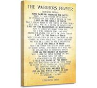 poster Spiritual Armor Poster - Ephesians 6:10-18 The Warriors Prayer, Christian Man Cave Decor, Gift for Men(Framed,08x12inch(20x30cm))