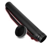 Poster Tube Drawing Tube Poster Documents Storage Tube PE Material Extendable Thickened Blueprint Carrying Transport Tube 25in To 42in with Shoulder Strap for Artworks,Blueprints,Drafting(Black)