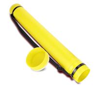 Poster Tube Drawing Tube Poster Documents Storage Tube PE Material Extendable Thickened Blueprint Carrying Transport Tube 25in To 42in with Shoulder Strap for Artworks,Blueprints,Drafting(Yellow)