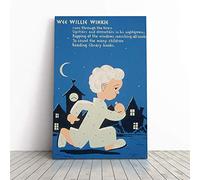 Poster Wee Willie Winkle Canvas Print | Gallery Wrapped 30mm Frame Wall Art | 30x20 inches | Ready to Hang | Retro Picture | Living Room Bedroom Lounge Office