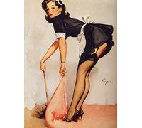 Poster World Vintage Pin Up Girl 002 Various Sizes (A2 Size 42 x 61 cms)
