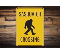 Posteration Bonoff Sasquatch Sasquatch Crossings Retro Iron Poster Painting Print Iron Signs For Garage Living Hotel 20X30Cm