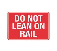 Posteration Do Not Lean On Rail Fixings Included Iron Poster Painting Not Easy To Deform Iron Signs For Garage Bar Farmhouse 20X30Cm
