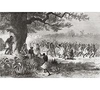 Posterazzi Henry Morton Stanley Watching The Vouagogos Tribe Preparing For Battle During His Expedition In 1871 From El Mundo En La Mano Published 1878 Poster Print, (36 x 22)