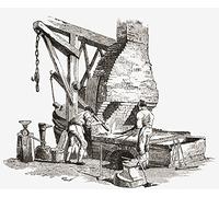 Posterazzi Iron Foundry in the 19th Century Poster from The Book Short History of The English People by J.R. Green Published London 1893 (16x13)