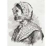 Posterazzi Woman Wearing a Derbyshire Brank or Muzzle in the 17th Century From Strand Magazine Published 1894. Poster Print, (12 x 14)