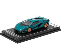 PosterCars 1:64 ScaleLamborghini Sian FKP 37 Blu Uranus Hypercar League Collection No.8