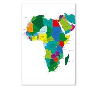 Postereck - 0936 - Political Map, Africa, Middle East, Countries, Continent - Wall Art, Educational Print, Classroom Decor - 3:2-36 x 24 in