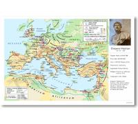 PosterEnvy Ancient Rome: The Roman Empire under Hadrian - Classroom Poster, Historical, Tabloid (12 x 18 inches), Satin Finish, Full Color