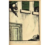 POSTERIIk Famous Animal Posters Vintage Picture A bourgeois fires from his window on a passer by Felix Edouard Vallotton Modern Wall Decor for Home Decor 60x90cm