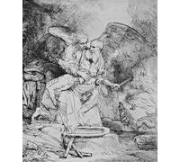 POSTERIIk Famous Animal Posters Vintage Picture Abrahams sacrifice by Rembrandt van Rijn Modern Wall Decor for Home Decor 60x90cm