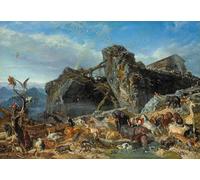 POSTERIIk Famous Animal Posters Vintage Picture After the Deluge by Filippo Palizzi Modern Wall Decor for Home Decor 60x90cm