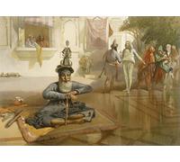 POSTERIIk Famous Animal Posters Vintage Picture Akalis At the Holy Tank Umritsar From india Ancient and Modern by William Crimea Simpson Modern Wall Decor for Home Decor 60x90cm