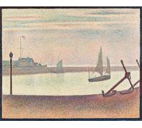 POSTERIIk Famous Animal Posters Vintage Picture At Gravelines Evening by Georges Seurat Modern Wall Decor for Home Decor 60x90cm