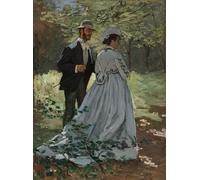 POSTERIIk Famous Animal Posters Vintage Picture Bazille and Camille Study for Déjeuner Sur L'herbe by Claude Monet Modern Wall Decor for Home Decor 60x90cm