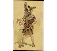 POSTERIIk Famous Animal Posters Vintage Picture Bottom for a Midsummer Night's Dream by C. Wilhelm Modern Wall Decor for Home Decor 60x90cm