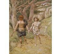 POSTERIIk Famous Animal Posters Vintage Picture Cain Leads Abel to Death by Jacques Modern Wall Decor for Home Decor 60x90cm
