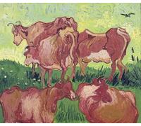 POSTERIIk Famous Animal Posters Vintage Picture Cows by Vincent Van Gogh Modern Wall Decor for Home Decor 60x90cm
