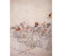 POSTERIIk Famous Animal Posters Vintage Picture Feast by Il'ya Repin Modern Wall Decor for Home Decor 60x90cm