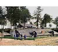 POSTERIIk Famous Animal Posters Vintage Picture French Soldiers in an Ambulance Station Four Miles Behind the Front Verdun by Jules Gervais Modern Wall Decor for Home Decor 60x90cm