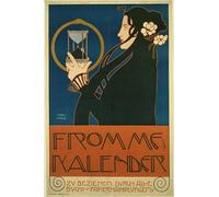 POSTERIIk Famous Animal Posters Vintage Picture Frommes Kalender by Koloman Moser Modern Wall Decor for Home Decor 60x90cm