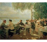 POSTERIIk Famous Animal Posters Vintage Picture Garden restaurant on the Havel Nikolskoe by Max Liebermann Modern Wall Decor for Home Decor 60x90cm