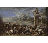 POSTERIIk Famous Animal Posters Vintage Picture Heroic Battle by Salvator Rosa Modern Wall Decor for Home Decor 60x90cm