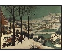 POSTERIIk Famous Animal Posters Vintage Picture Hunters in the Snow by Pieter Bruegel the Elder Modern Wall Decor for Home Decor 60x90cm