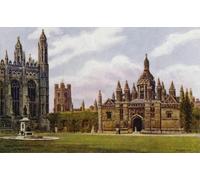 POSTERIIk Famous Animal Posters Vintage Picture King's College Chapel and Gate by Alfred Robert Quinton Modern Wall Decor for Home Decor 60x90cm