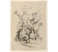 POSTERIIk Famous Animal Posters Vintage Picture Le Toucher Touch from the series by François Boucher Modern Wall Decor for Home Decor 60x90cm