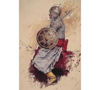 POSTERIIk Famous Animal Posters Vintage Picture Man in Armour by Edwin Lord Weeks Modern Wall Decor for Home Decor 60x90cm
