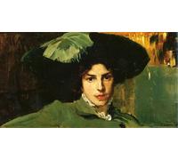 POSTERIIk Famous Animal Posters Vintage Picture Maria Con Sombrero by Joaquin Sorolla Y Bastida Modern Wall Decor for Home Decor 60x90cm