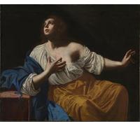 POSTERIIk Famous Animal Posters Vintage Picture Mary Magdalene Penitent by Artemisia Gentileschi Modern Wall Decor for Home Decor 60x90cm