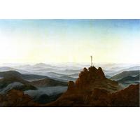 POSTERIIk Famous Animal Posters Vintage Picture Morning in the Riesengebirge by Caspar David Friedrich Modern Wall Decor for Home Decor 60x90cm