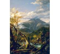 POSTERIIk Famous Animal Posters Vintage Picture Mount Marcy From the Opalescent River by Thomas Cole Modern Wall Decor for Home Decor 60x90cm