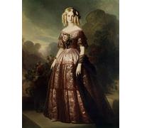 POSTERIIk Famous Animal Posters Vintage Picture Portrait En Pied De Marie Caroline Auguste De Bourbon Salerne by Xaver Winterhalter Modern Wall Decor for Home Decor 60x90cm