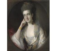 POSTERIIk Famous Animal Posters Vintage Picture Portrait of Mary Wise by Gainsborough Modern Wall Decor for Home Decor 60x90cm