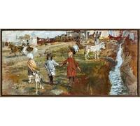 POSTERIIk Famous Animal Posters Vintage Picture Reeling the Silk by Karel Van Mallery Modern Wall Decor for Home Decor 60x90cm