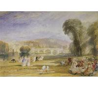 POSTERIIk Famous Animal Posters Vintage Picture Richmond Hill and Bridge Surrey by Mallord William Turner Modern Wall Decor for Home Decor 60x90cm
