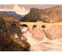 POSTERIIk Famous Animal Posters Vintage Picture Road to Capel Curig North Wales by Sell Cotman Modern Wall Decor for Home Decor 60x90cm